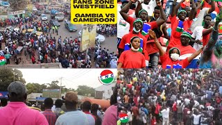 GAMBIA VS CAMEROON WESTFIELD FANS ZONE [upl. by Ocire597]