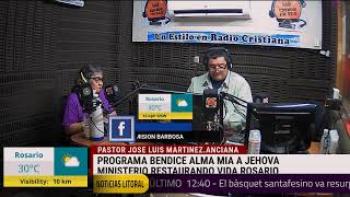 PROGRAMA BENDICE ALMA MIA A JEHOVAPASTOR JOSE LUIS ROMERO Y LA ANCIANA MIRTA MARTINEZ [upl. by Lorene486]