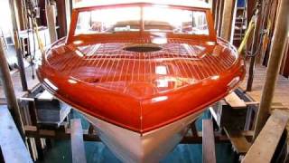 1955 29 Chris Craft Semi Enclosed Video Tour Wooden Boat Restoration [upl. by Marielle]