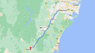 Realtime Driving Moorebank to Bowral [upl. by Nilhsa]