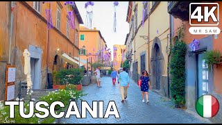 Tuscania Italy 🇮🇹 Walking tour 4K  Discover a Charming Italian Gem [upl. by Cutler]