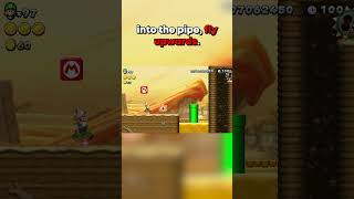 Skipping the WHOLE level in New Super Luigi U secret shortcut speedrun newsupermariobros [upl. by Athalla471]