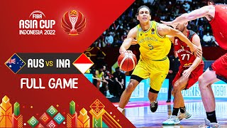 Australia 🇦🇺  Indonesia 🇮🇩  Basketball Full Game  FIBAASIACUP 2022 [upl. by Ahsem878]