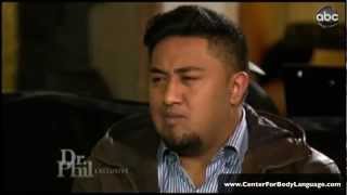 Body Language Ronaiah Tuiasosopo  Manti Teo on Dr Phil by Scott Rouse of Center for Body Language [upl. by Nueormahc415]