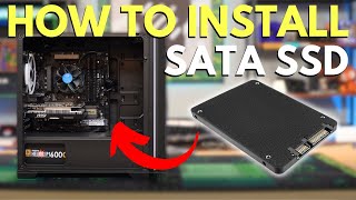 How to Add a SATA SSD  Full Tutorial [upl. by Drhacir]