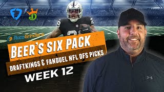 DRAFTKINGS amp FANDUEL NFL PICKS WEEK 12  DFS 6 PACK [upl. by Hayidan]