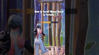 How to Scroll Wheel Reset in Fortnite [upl. by Acker]