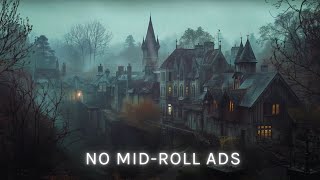 Gothic Village 🐦‍⬛ Spooky Victorian Town Cozy Rain Sounds no ads [upl. by Chainey]