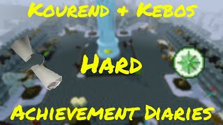 Kourend amp Kebos Hard Diary OSRS [upl. by Shushan]