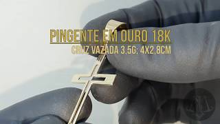 Pingente  Cruz Vazada 35g  Metal Joias Art [upl. by Yahc]