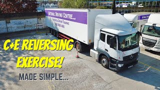 CE  Class 1 Reversing exercise for the DVSA driving test  DRONE VIEW [upl. by Finbur100]