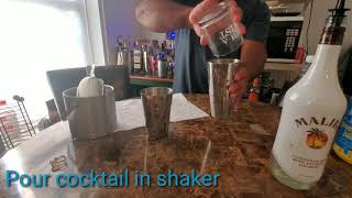 How To Make A Malibu Bay Breeze Cocktail [upl. by Getter]