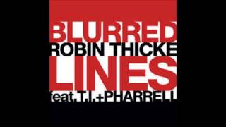 Robin thicke feat ti Pharrell quotBlurred Linesquot [upl. by Ennovyhc]