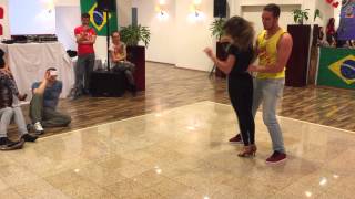 Bruno Galhardo amp Eglantine Oliveira  Zouk Demo 3  Austria Zouk Congress 2015 Vienna [upl. by Tymothy]