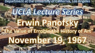 Erwin Panofsky lecturing at UCLA 11191967 [upl. by Durham]