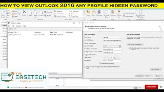 How to Check Outlook Hidden Password in Outlook 2016 in English [upl. by Sydney]