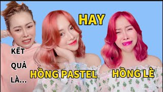 Tự Nhuộm Tóc Màu Hồng Pastel Và Cái Kết CHẤN ĐỘNG 😂 [upl. by Nomed]