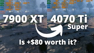 RTX 4070 Ti Super vs RX 7900 XT The Ultimate Comparison RT onoff DLSSFSR OnOff and more [upl. by Luemas]