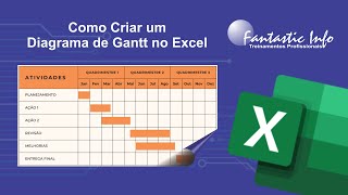 Como Criar um Diagrama de Gantt no Excel [upl. by Martica]