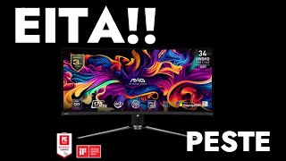 Monitor MSI MAG 341CQP Oled Vale a Pena [upl. by Chobot]