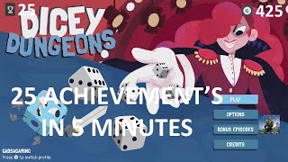 Dicey Dungeons 25 Easy Achievements [upl. by Nura]