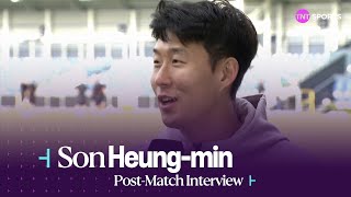 Luton 01 Tottenham PostMatch  Son Heungmin heaps praise on Ange Postecoglou 🎥 [upl. by Saiff636]