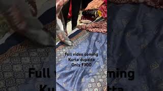 Chanderi Kurta Dupatta Sale delhimarket fashion onlineshopping indianattire chanderisilk viral [upl. by Beller]