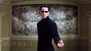 Neo vs Merovingian  The Matrix Reloaded IMAX [upl. by Aliber401]