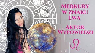 Merkury w znaku Lwa â™Śđź—Ł Aktor wypowiedzi znakizodiaku merkury lew astrologia gwiazdologia [upl. by Xino859]