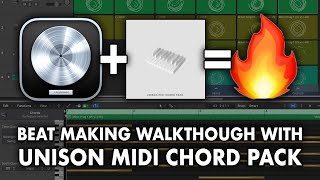 Logic Pro  Beat Making Walkthrough with Unison MIDI Chord Pack [upl. by Irt686]