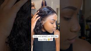 Plucking your Lace Frontal Wig Makes ALL the difference 😳PLUCKING tutorial Coming  wiginstall [upl. by Hertberg]