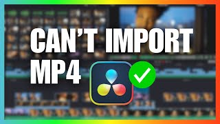 DaVinci Resolve Not Importing MP4 Files How To Fix [upl. by Ahsima237]