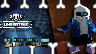 UFS DIVINE TIER HARD MODE SANS SHOWCASE Roblox Undertale Final Showdown [upl. by Einohpets]