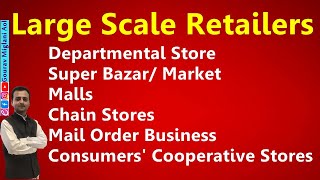 Large Scale Retailers Retail Trade Class 11 Business Studies  Types of Large Scale Retailers [upl. by Divadnhoj730]