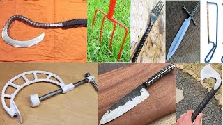 Forged tool ideas from rebar  Rebar tool ideas  rebar tool project ideas  Rebar Blacksmith Ideas [upl. by Brynna]