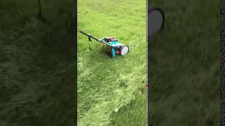 Gardena 4025 U cordless mmower in tall grass [upl. by Avon]