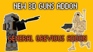 NEW 3D GUN ADDON  GENERAL GREVIOUS  MINECRAFT PE 121 [upl. by Rama582]