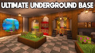 Minecraft ULTIMATE Secret Underground Base  Tutorial [upl. by Junius]