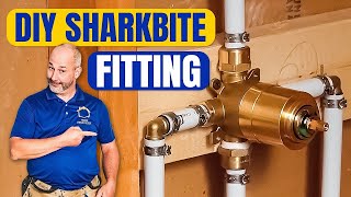 DIY How To Install Copper To Pex  Shower and Bath Plumbing [upl. by Engen]