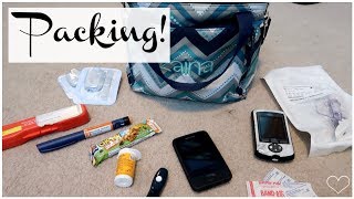 TRAVELING w TYPE 1 DIABETES What To Pack  Daily Diabetics  Laina [upl. by Akiria167]