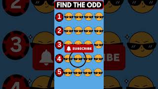 Find The Odd One Out  All Type EDITION ☺️😢🌭quizzercrow quiz findtheoddobjectout emojichallenge [upl. by Orodoet]