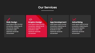 Responsive Portfolio Services Section using HTML CSS  Responsive Our Service page [upl. by Acinok]