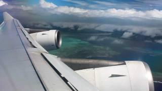 Air Mauritius A340300 take off Mauritius [upl. by Oine159]