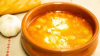 AUTÉNTICA SOPA DE AJO  SOPA CASTELLANA Receta fácil [upl. by Hplodur746]