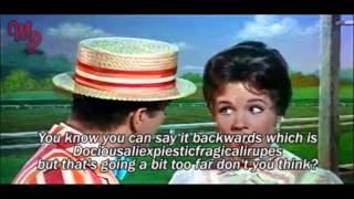 Mary Poppins 1964  quotSupercalifragilisticexpialidociousquot  VideoLyrics [upl. by Dorthea]