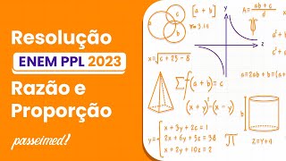 ENEM PPL 2023  RAZÃO E PROPORÇÃO  Estudantes de psicologia experimental estão analisando um [upl. by Noval]