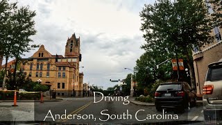 Anderson South Carolina  Driving Tour  USA [upl. by Aicirt735]