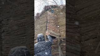 Fourlegged hut and snow winter [upl. by Amerak]