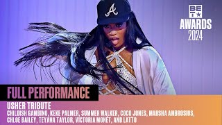 Teyana Taylor Victoria Monét Coco Jones Chlöe Keke Palmer amp More Honor Usher  BET Awards 24 [upl. by Emmeline]