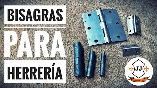 TIPOS DE BISAGRAS PARA PUERTAS DE HERRERÍA  JJ HERRERIA Y MÁS [upl. by Emile504]